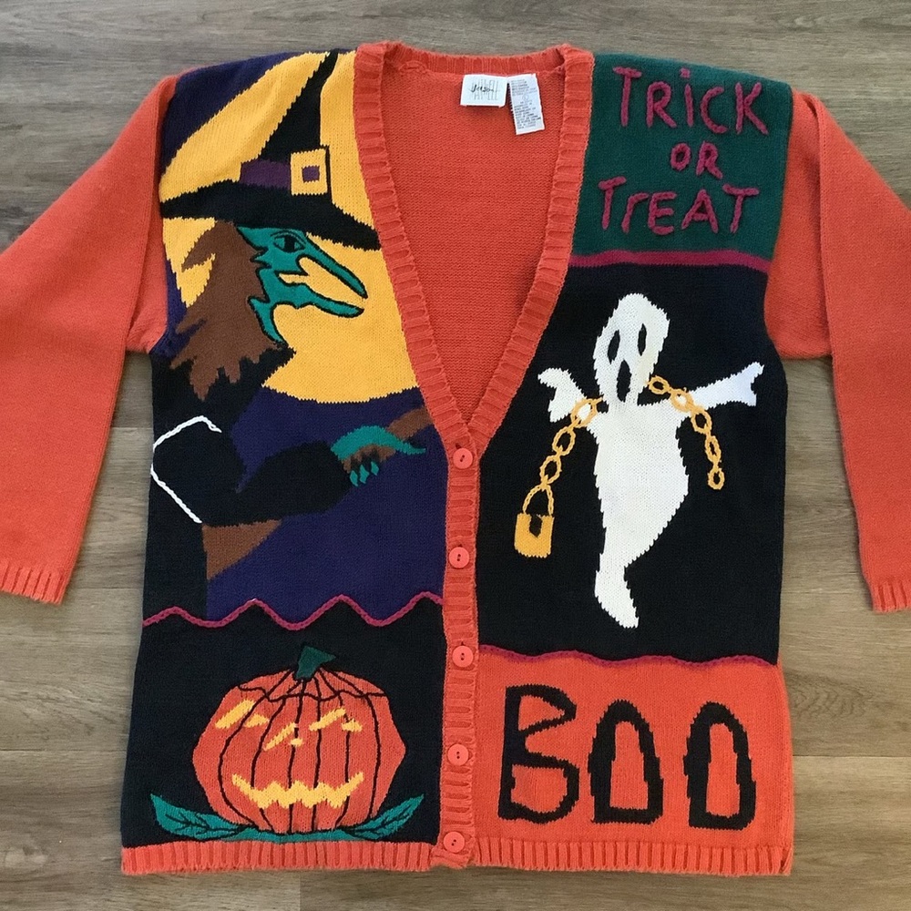 Vintage Jason Maxwell Halloween Sweater